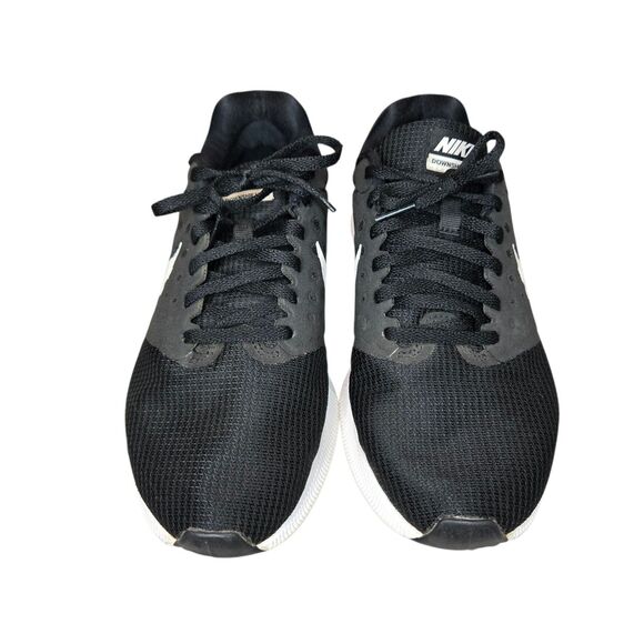 Nike Shoes Womens 8 Downshifter 7 Running Sneakers Black Lace Up 881585-010 - Picture 5 of 12